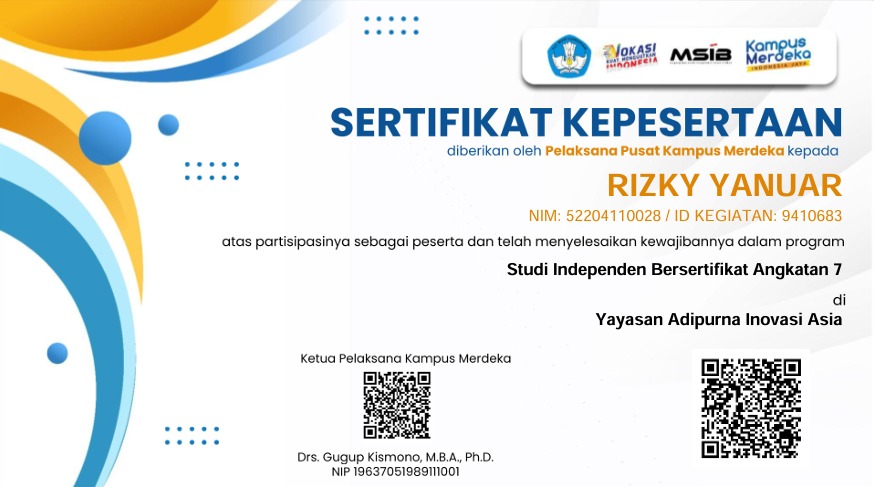 Sertifikat MSIB